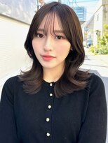 ミラリー トウキョウ(Mirareee Tokyo) 20代30代40代◎前髪パーマ韓国風巻きくすみベージュお団子ヘア