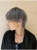 メンズウルフ【中野美容室/Men's/ブリーチ/ハイトーンカラー】