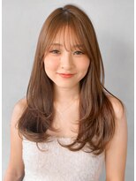 リヤン 表参道(lyann)&nbsp;美髪こなれヘア前髪艶感セミディうる艶髪くせ毛風カール