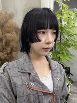 ギークス(GEEKS)&nbsp;【GEEKS渋谷】姫カットレイヤー/小顔ボブ/春ヘア/シアーブラック