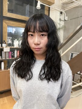 マッシュ 北堀江(MASHU) ロングレイヤーパーマスタイル