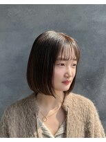 フリー(FREEY) 前下がり　ミニボブ　切りっぱなしボブ