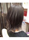 ハイレイヤー大人かわいい黒髪艶カラー30代40代50代