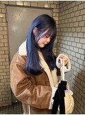 深みネイビーブルー×艶ロング☆