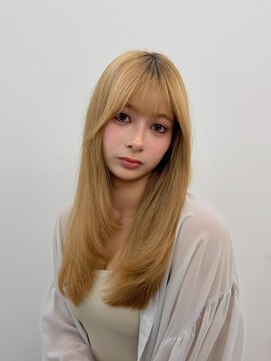 ヒュー 広島(HEW) 20代30代大人かわいいレイヤーカットグレージュヘア