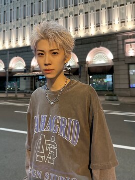 オーシャントーキョー 原宿(OCEAN TOKYO) メンズスパイキーショート×ホワイトカラー