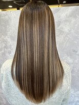 ザ ラブズ ラフズ ヘアー 本店(the loves laughs hair) アンブレラカラー/ダークブラウン × ミルクティベージュ