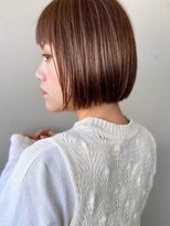 エミュー(emue)&nbsp;ダークベージュショート×ミニボブ◎30代40代上品小顔ヘア
