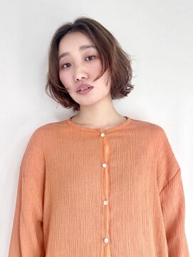 ノート(note) ワンカールパーマ×無造作ボブ