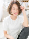*mod's上尾*ワンカールの前下がりナチュラルボブa