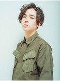 ワイルドメンズパーマスタイル