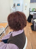 アーラ(ALA)&nbsp;ピンクメッシュ&スパイラルパーマ