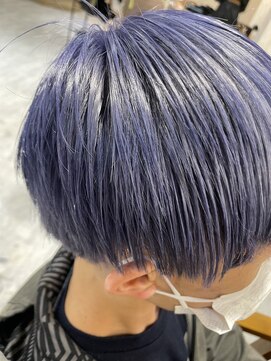 シエル 千葉店(CIEL) 【メンズ】ブリーチカラー＊ブルー