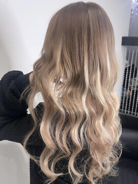 ヘアーデザイン ジェルム(Hair Design germe) ハイトーンメッシュでギャルヘア / YUDU