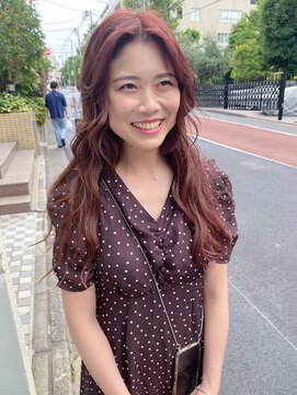 エウペ 渋谷(WEUPE) 斜めバング/グレージュカラー/デザインカラー/シルキーベージュ