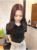 ブリーチなし/red brown