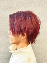 ブラック 渋谷(BLUCK) 【渋谷駅から徒歩6分☆メンズ特化】ブリーチなしチェリーレッド