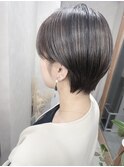 【ハイライトカラー】シアーカラー　こなれ感　ショートヘア