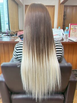 エクステンション クーチャー(Extention Cu'cha) エクステ ホワイトグラデーション