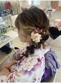 サイド編みおろし