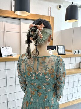 オーブ ヘアー ニーナ 麻生店(AUBE HAIR nina) ポニーツインアレンジ