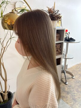 ユラギフロムユイマァル 水島店(YURAGI from YUIMARL) ブリーチ×アッシュベージュ