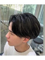 ブランシェ 西松山店&nbsp;ニュアンスパーマ　メッシュキャップハイライト