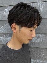 ヒュイル バイ ニアウ(Hwyl by Niau) メンズマッシュセンターパートスパイラルパーマニュアンスパーマ