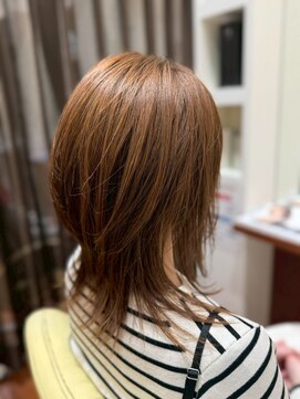 美容室ヒラトヤ 都南店 20代30代ブリーチなし大人可愛いハイレイヤークラゲヘアー