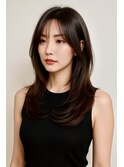 レイヤーカット髪質改善トリートメント前髪カット