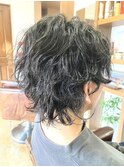 波巻きスパイラルウルフパーマ