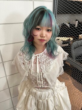 ロテ 名古屋 名駅店(Lote.) ホワイトグレージュ/デジタルパーマ/チェリーブラウン