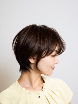 パルフェ ヘアー バイ オーク 九大学研都市(parfait hair byOAK)の写真/【九大学研都市駅すぐ♪】可愛くてどこかオトナっぽい―。抜け感のある愛されショート・ボブに視線集中♪