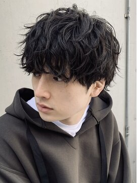 フィフス 原宿(fifth) 原宿シャドウパーマメンズカットラウンドマッシュ30代20代緩め