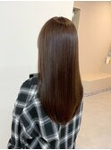 ストレートロング/チョコレートブラウン/艶髪
