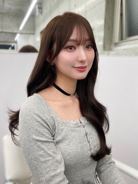 アリュウル 表参道(ALLURE) 小顔ヘア＊流れるお顔周りカット×マロンブラウン○伊藤