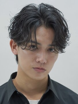 エリマ 横浜西口(elima) 横浜西口メンズカット波巻きスパイラルパーマセンターパート韓国