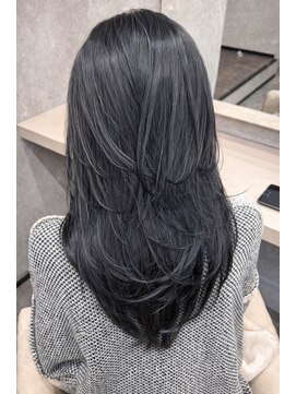 レンブラントヘアー(Lembrant HAIR) 透け感ネイビーブラック/バタフライレイヤーカット