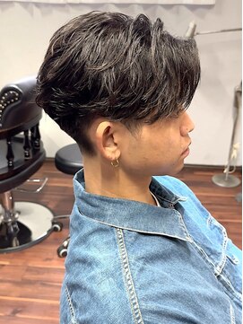 リ メイロ(Re.Meiro) 散るフェザーパーマ【メンズ/パーマ/眉毛/沖縄市/美里】