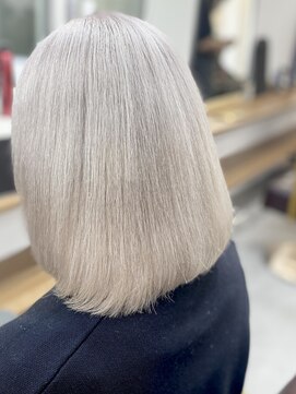 ランプ(Lamp) くびレイヤー グレーベージュ 白髪染め 白髪ぼかし 髪質改善