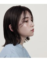 ヘアーエボリューション 【髪質改善トリートメント】濡れ感で魅せる外ハネミディア