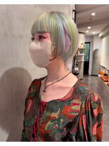イア シブヤ(IA shibuya)&nbsp;姫カットショートウルフ×ちりばめカラー
