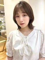 バイオレットジェム(Violet`jem)&nbsp;切りっぱなしボブアッシュブラウンくびれボブ KE-30