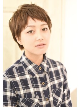 スノッブリコ(snob rico) [snob rico.]ベリーショート×ベージュグレージュ［佐野友彦］