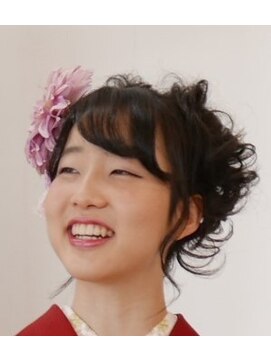 美容室 バンブー(BAMBOO) カールサイドアップ