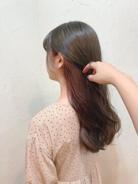 レイール 下北沢(Reir) 【reir下北沢】*インナーカラー+バーガンディピンク*