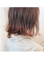 ピノリコ Hair&make pinorico 外ハネオレンジグラデーション