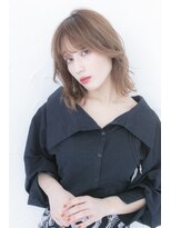 プライズ アイリス 池袋東口店(prize Iris)&nbsp;フェザーバング/タンバルモリグレージュ/切りっぱなしボブ