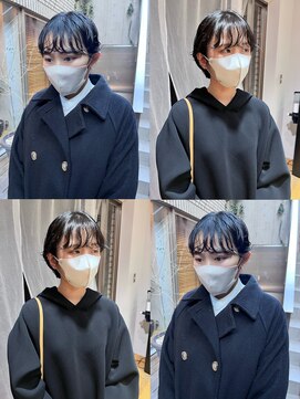 ジェノ(JENO by apish) 韓国風ショートボブパーマ！ふんわりカールスタイル！