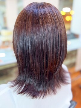 アークスヘアー 20代30代40代髪質改善カラーショコラブラウン艶感ロブヘアー